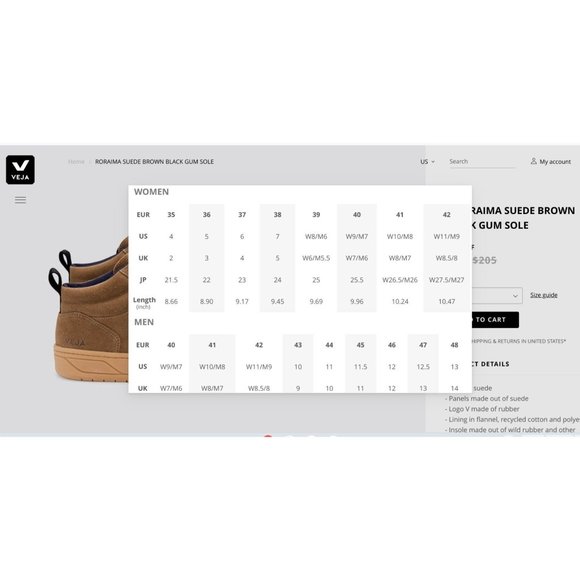 Veja Roraima Sneakers Brown Suede Gum - Picture 5 of 5